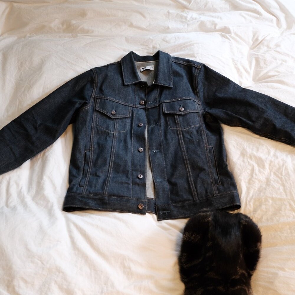 Tellason Jean Jacket Selvedge Denim - 16.5 oz., Large